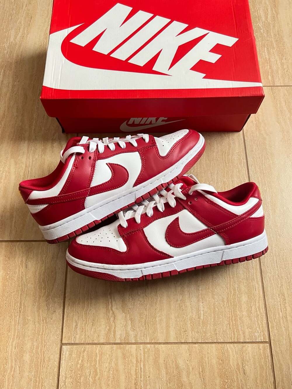 Size 9 - Nike Dunk Low SP St. John’s aka University Red / White